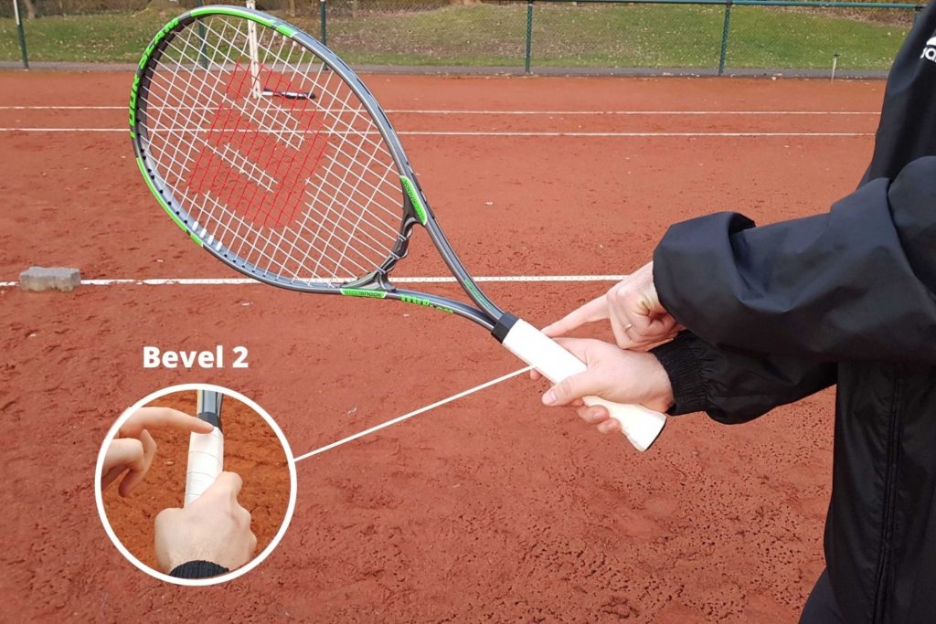 continental  forehand grip tennis racket Mario
