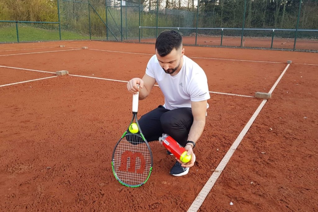 mario playing with the best tennis balls