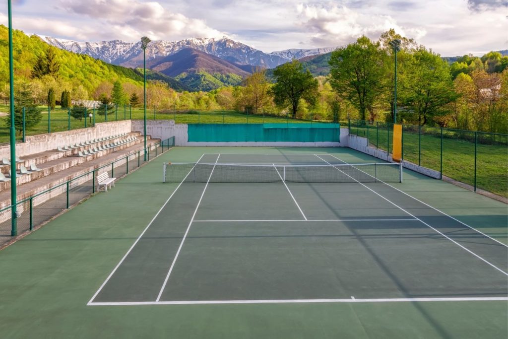 Concrete Tennis Court