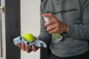 how to clean tennis balls