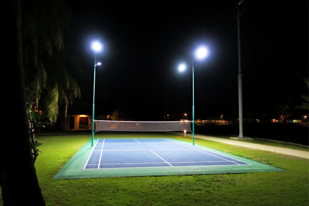 Tennis Court Upgrades Night Lights