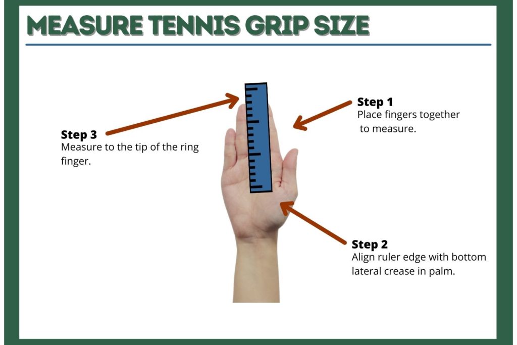 How to measure your tennis grip size