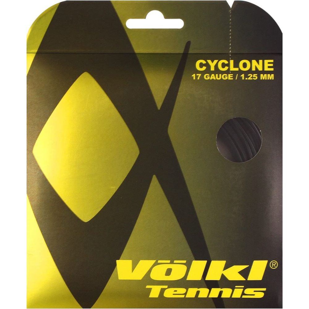 The Best Tennis Strings for Spin Options: Volkl Cyclone Tennis String Black