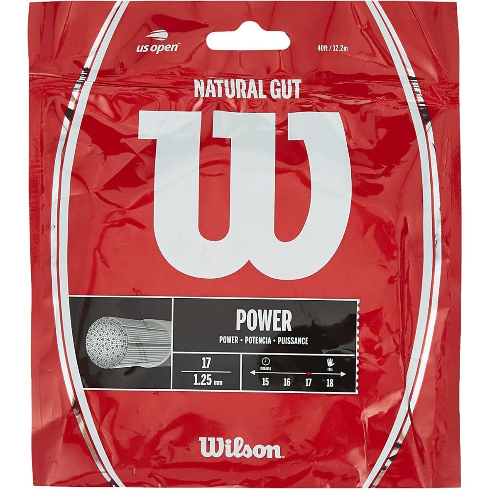 The Best Natural Gut Tennis Strings Options: WILSON 17 Gauge Natural Gut