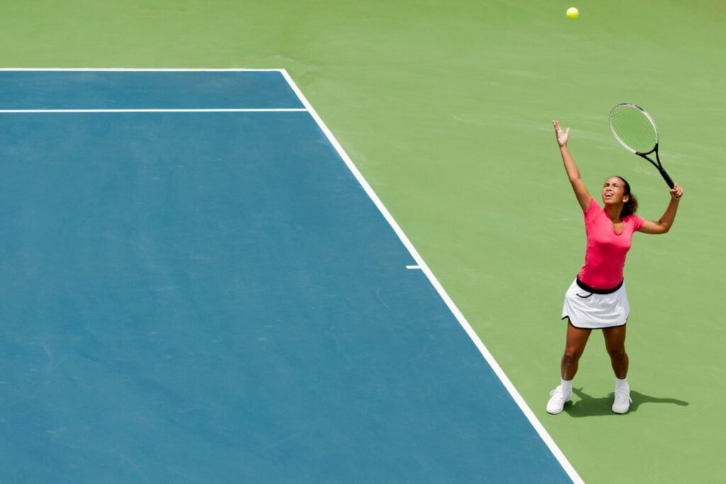 how to serve a tennis ball