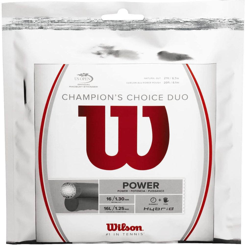 The Best Tennis Strings For Power Options: Wilson Champion’s Choice Duo
