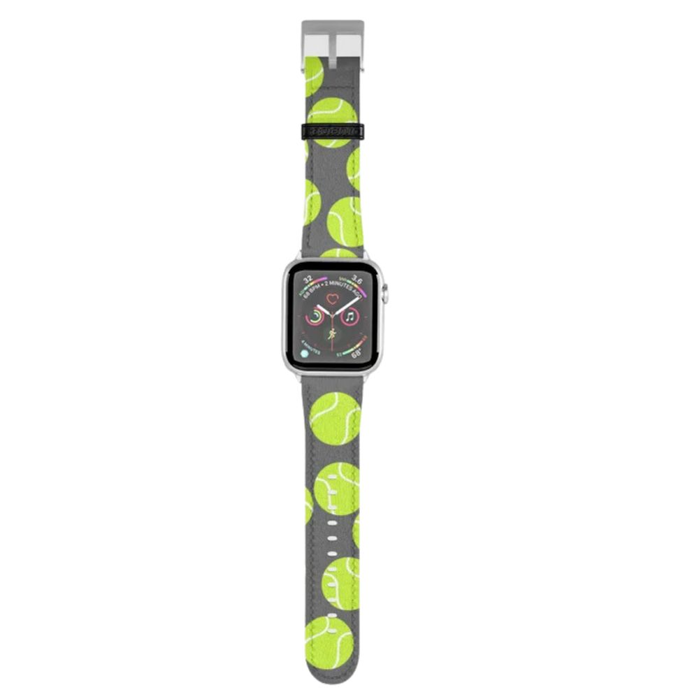 The Best Gifts for Tennis Players Options: Tennis Balls Pattern Apple Watch Band